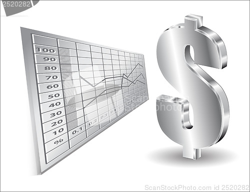 Image of financial background with dollar