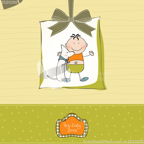 Image of new baby announcement card