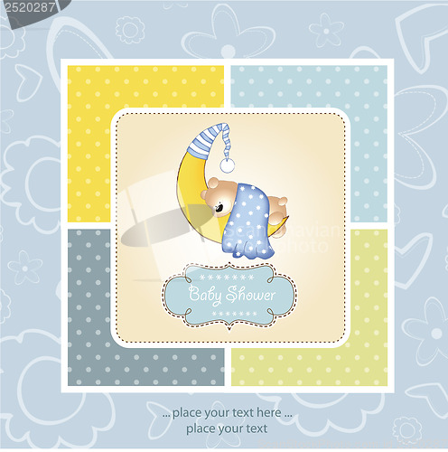 Image of welcome, baby announcement card
