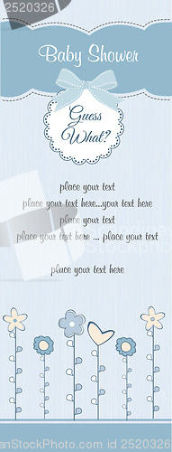 Image of baby boy shower card