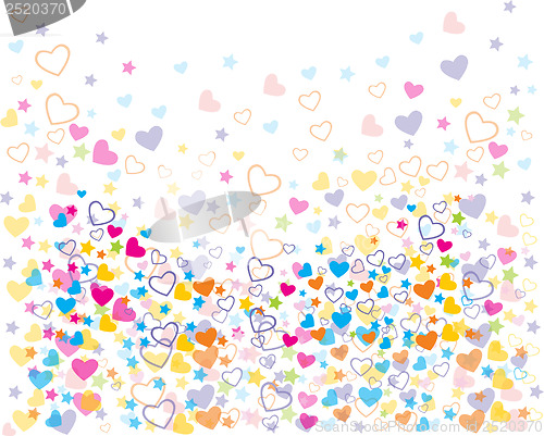 Image of love colorful seamless patterns