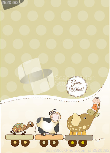 Image of customizable baby card