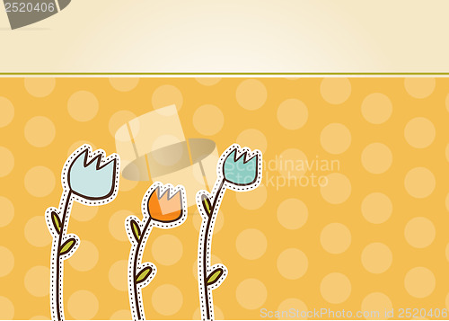 Image of thank you flowers card