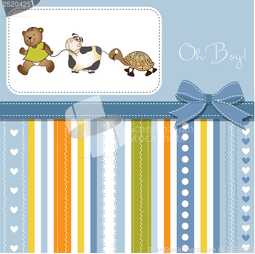 Image of baby shower announcement card