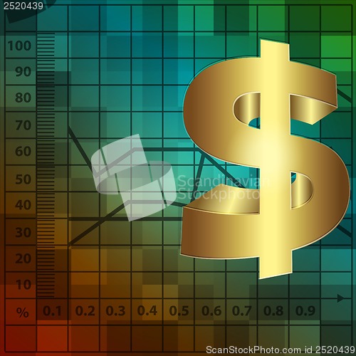 Image of financial background with dollar
