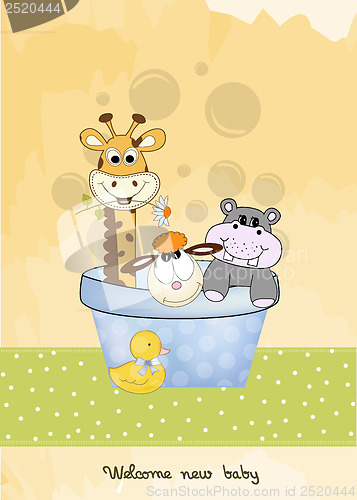 Image of baby boy shower card