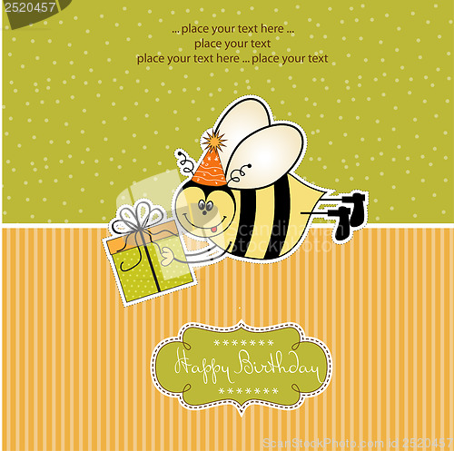 Image of birthday card with bee