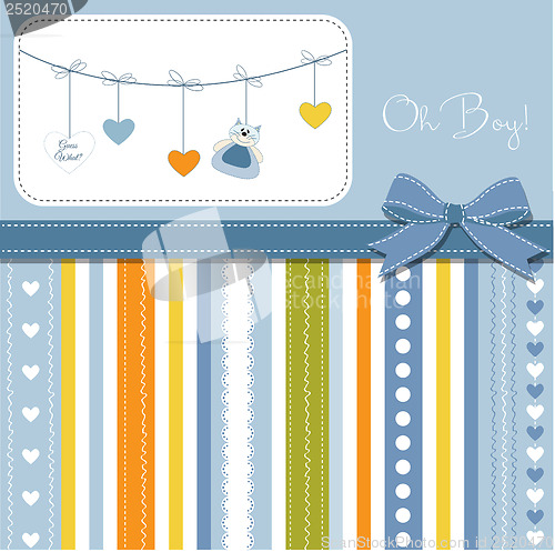 Image of baby boy shower card