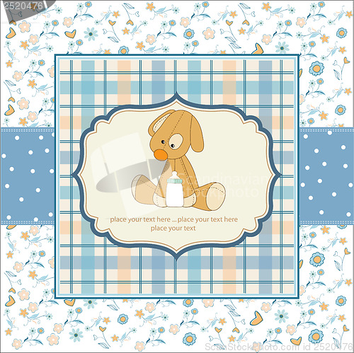 Image of baby shower card with puppy