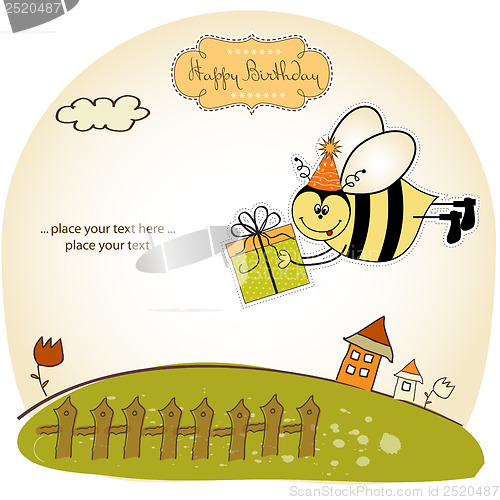 Image of birthday card with bee