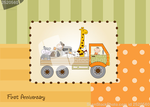 Image of birthday card with toys