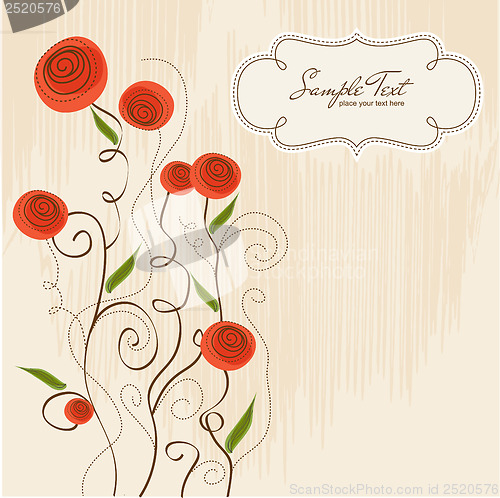 Image of seamless pattern background with flowers