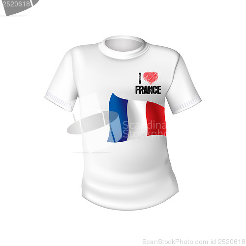 Image of France t-shirt flag