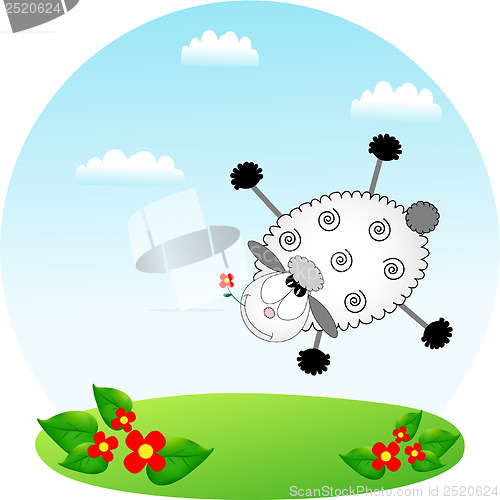 Image of flying sheep