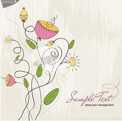 Image of seamless pattern background with flowers