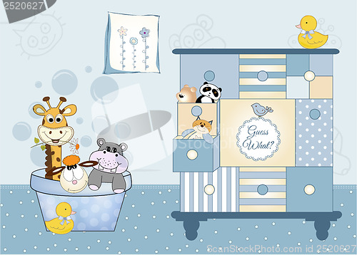 Image of baby boy shower card