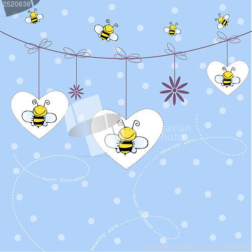 Image of background with bees