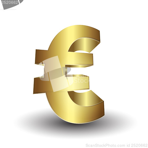 Image of 3d euro sign