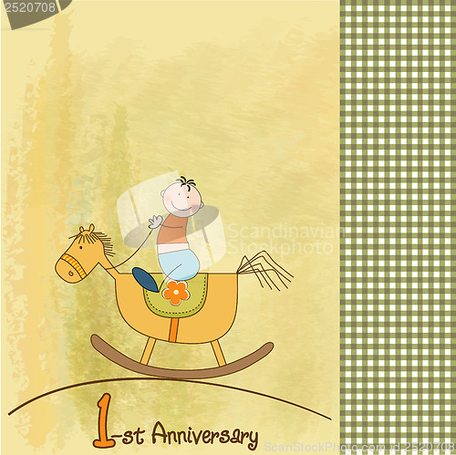 Image of first birthday card