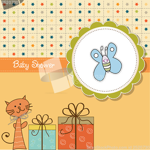 Image of funny cartoon baby shower card