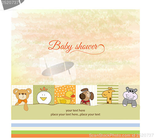 Image of baby shower announcement card