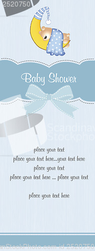 Image of baby boy shower card