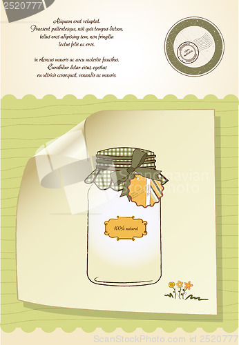 Image of pure biological food jar
