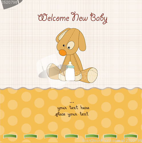 Image of baby shower card with puppy