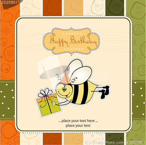 Image of birthday card with bee