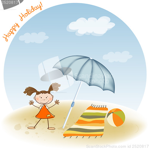 Image of Girl on the beach
