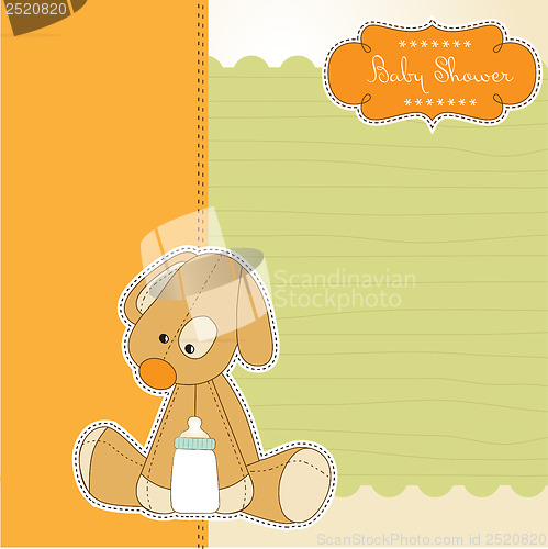 Image of baby shower card with puppy