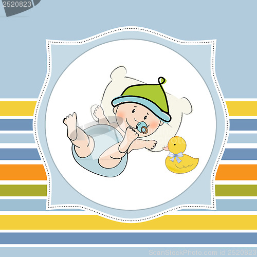 Image of baby boy shower card