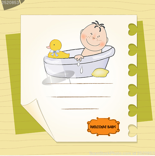 Image of baby boy shower card
