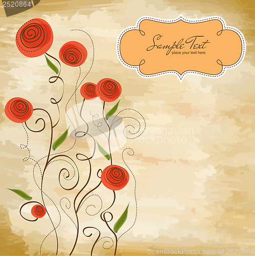 Image of seamless pattern background with flowers