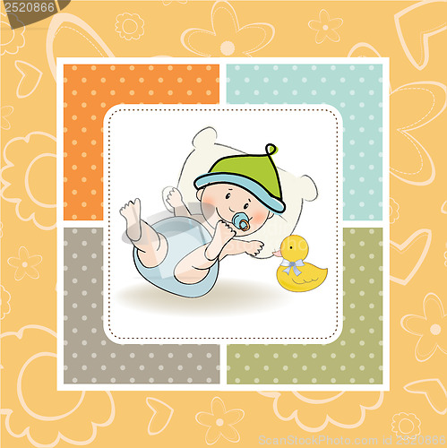 Image of baby boy shower card