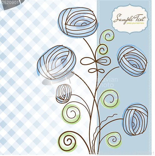 Image of seamless pattern background with flowers