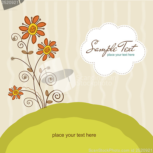 Image of seamless pattern background with flowers