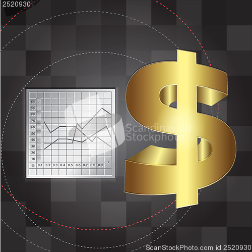Image of financial background with dollar