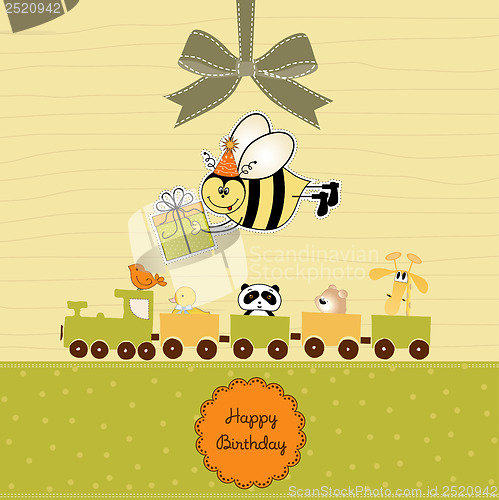 Image of birthday card with bee