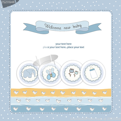 Image of new baby announcement card