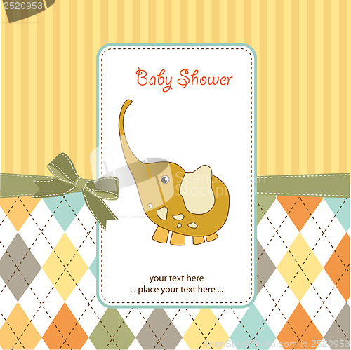 Image of romantic baby announcement card