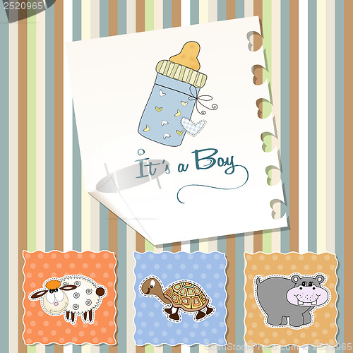 Image of baby boy shower invitation