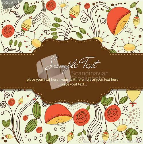 Image of seamless pattern background with flowers