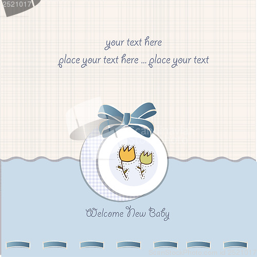 Image of baby boy shower card