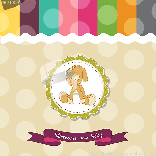 Image of baby shower card with puppy