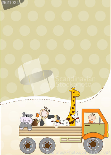 Image of birthday card with toys