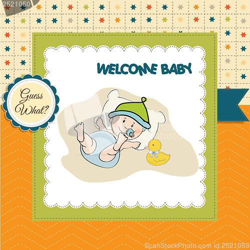 Image of baby boy shower card