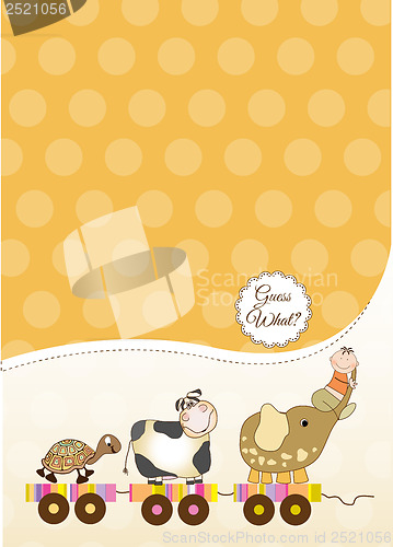 Image of customizable baby card