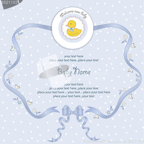 Image of baby shower card with little duck
