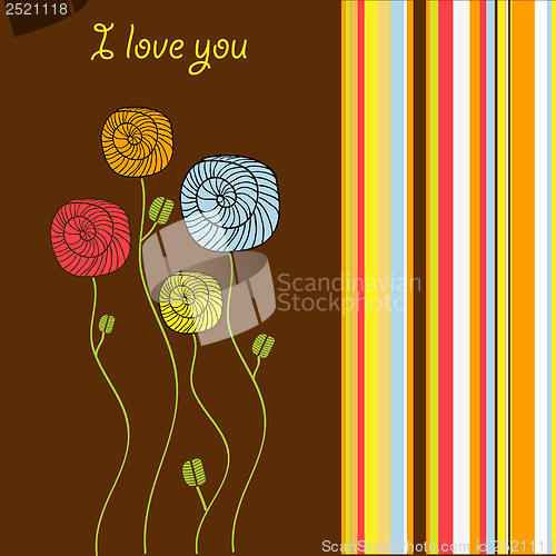 Image of i love you - valentine card